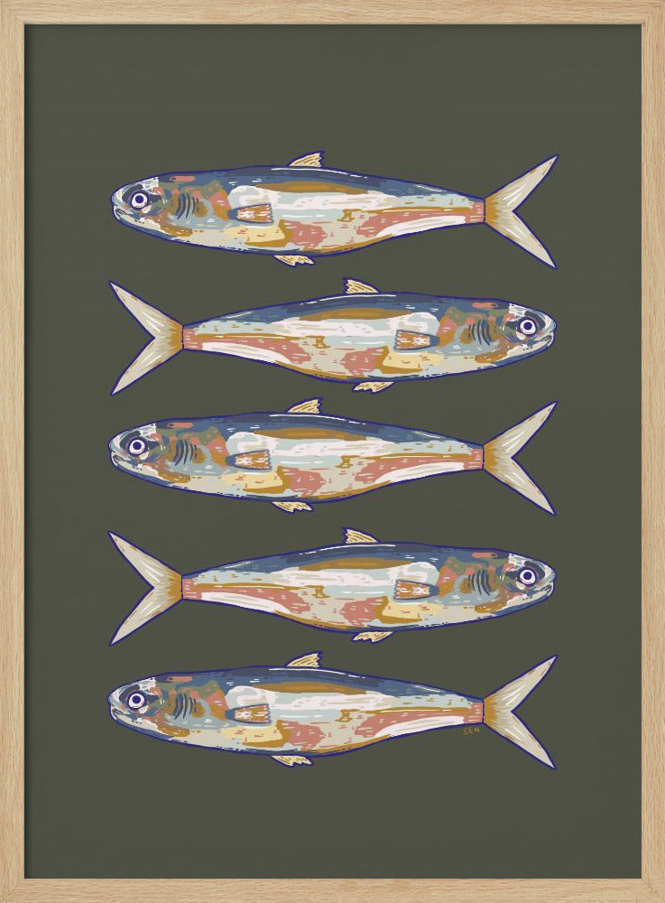 Five Fish in a Row | Poster