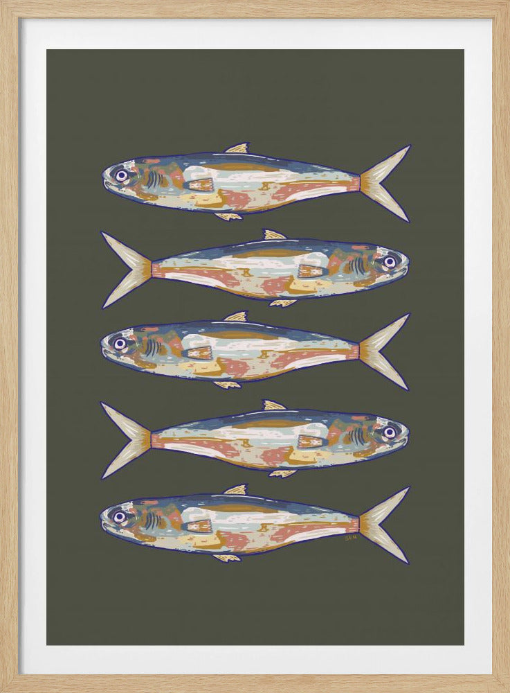 Five Fish in a Row | Poster
