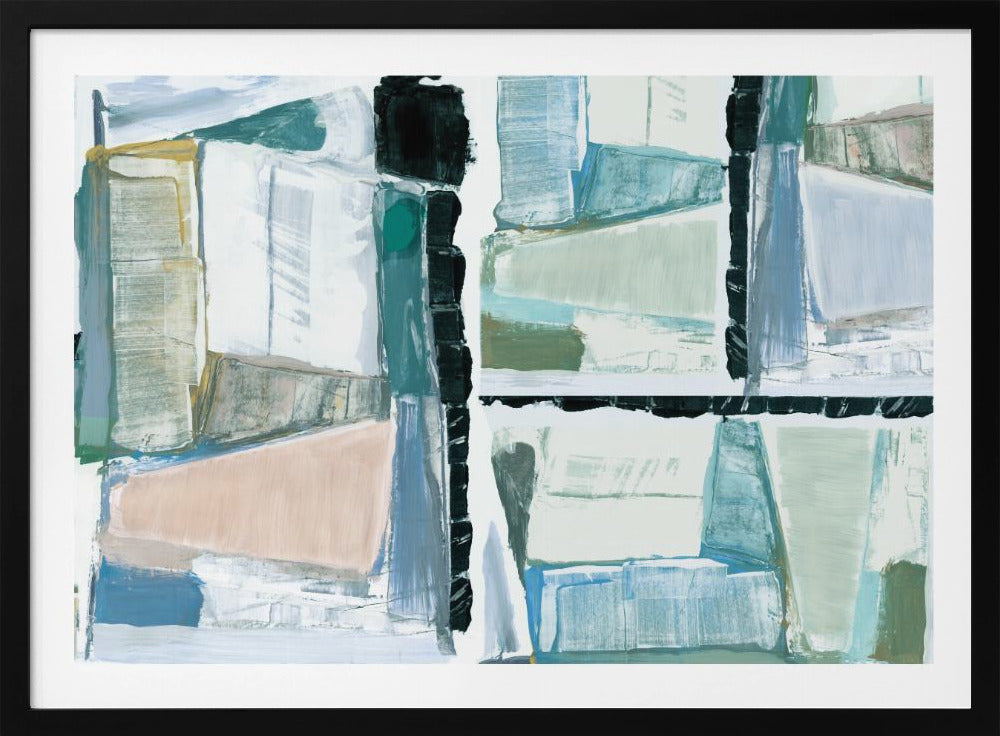 Constructed Abstraction Blue | Poster