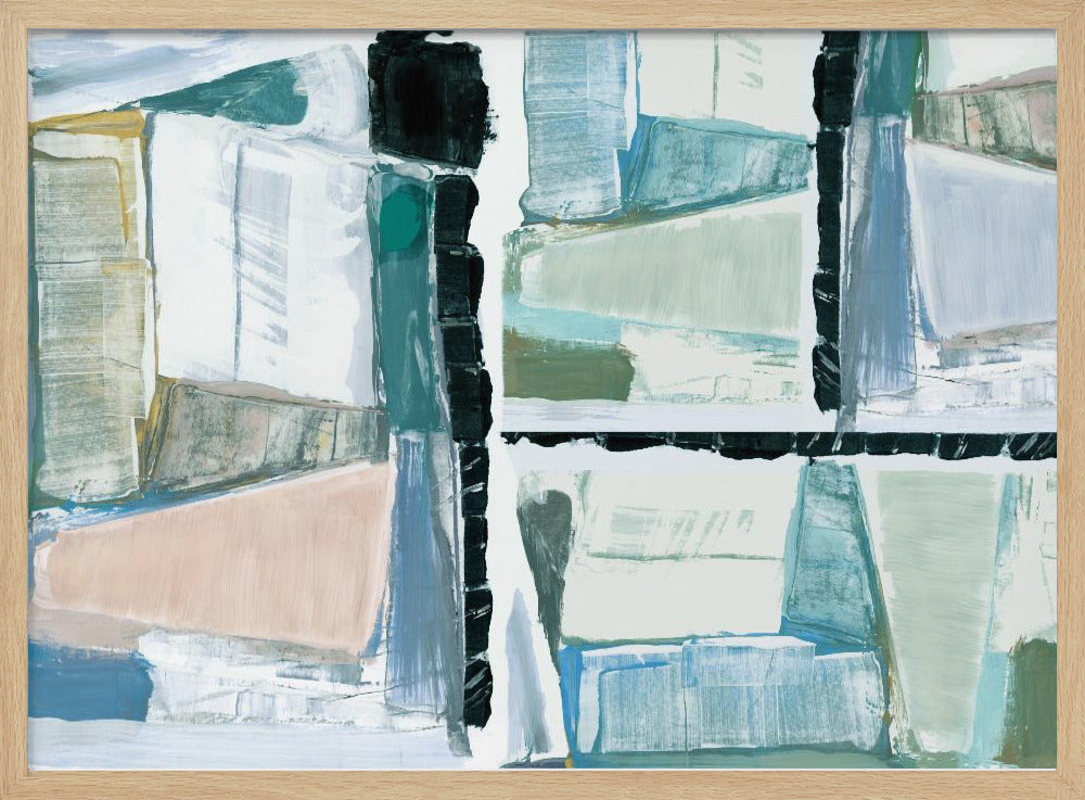 Constructed Abstraction Blue | Poster