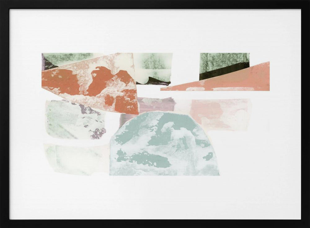 Abstract Collage With Geometric Shapes | Poster