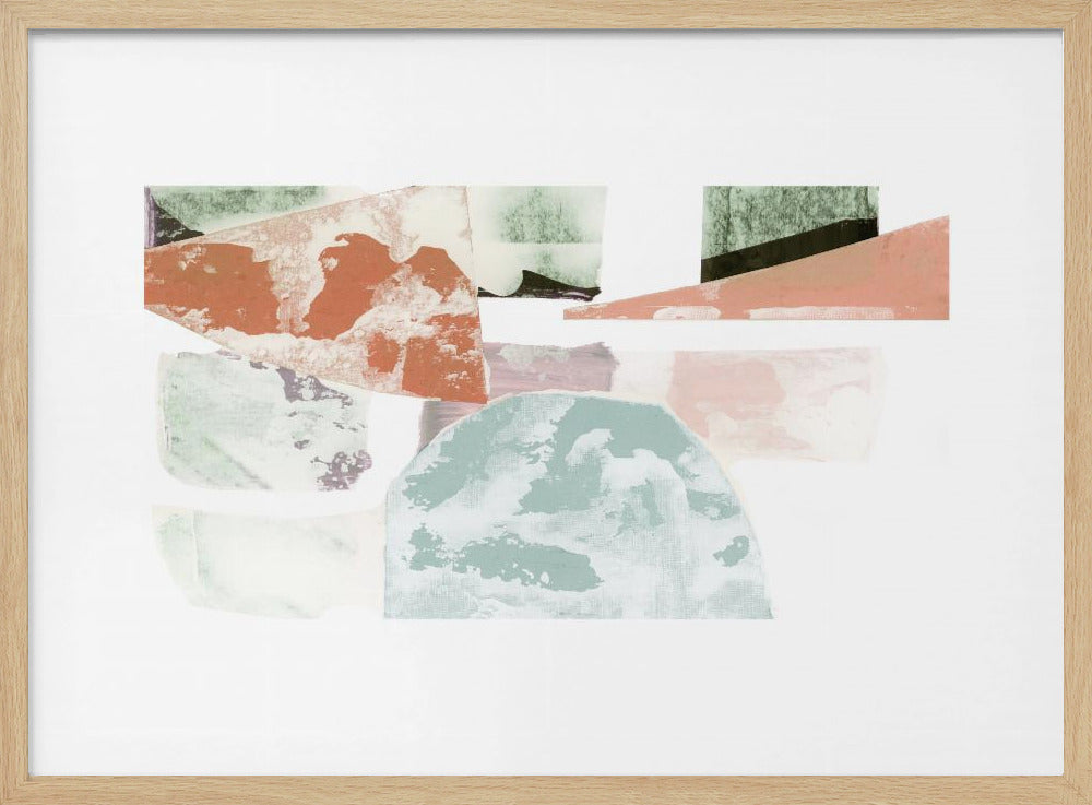 Abstract Collage With Geometric Shapes | Poster