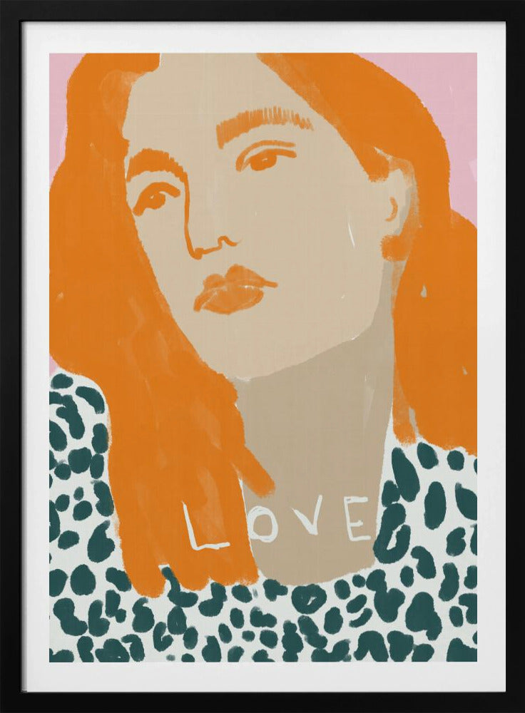 Portrait of a Woman with Orange Hair | Poster