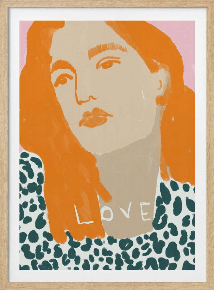 Portrait of a Woman with Orange Hair | Poster
