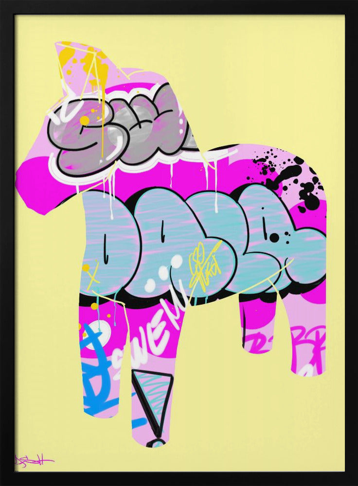 Graffiti Style Dala Horse | Poster