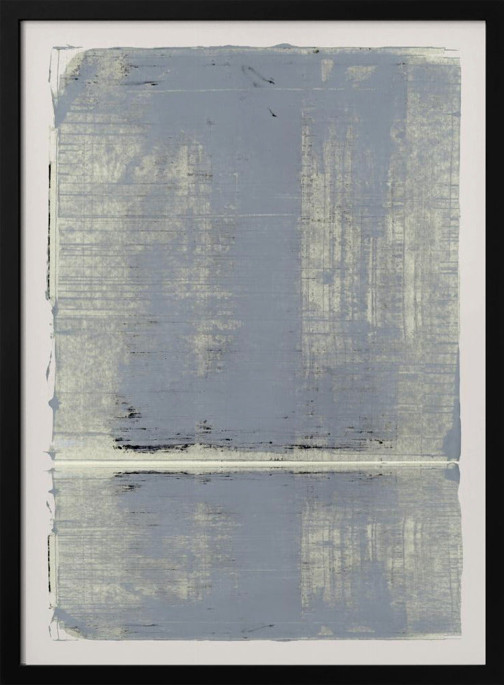 Minimalist Grey Abstract with Horizontal Line | Poster