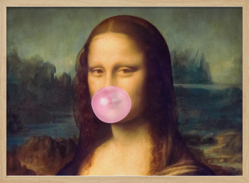 Mona Lisa Bubble Gum | Poster