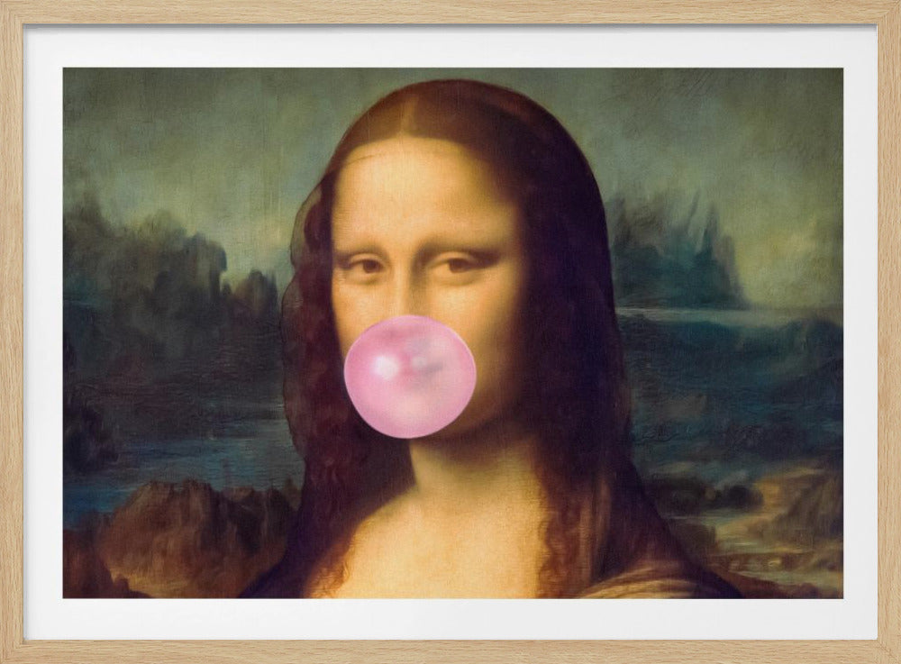 Mona Lisa Bubble Gum | Poster
