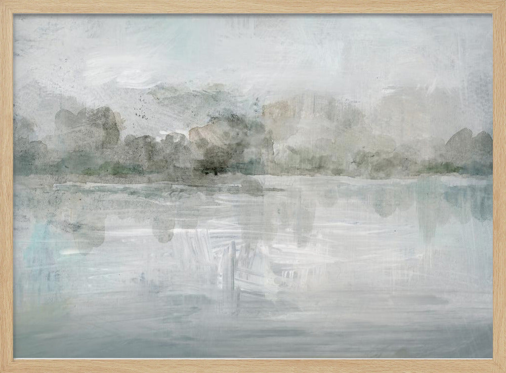 A Tranquil Misty Lake | Poster