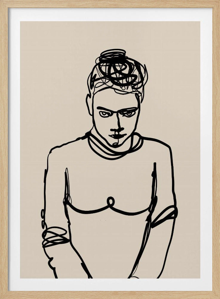 Line drawing lady | Poster