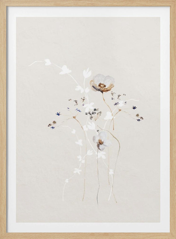 Ethereal Flowers With Subtle Hues | Poster