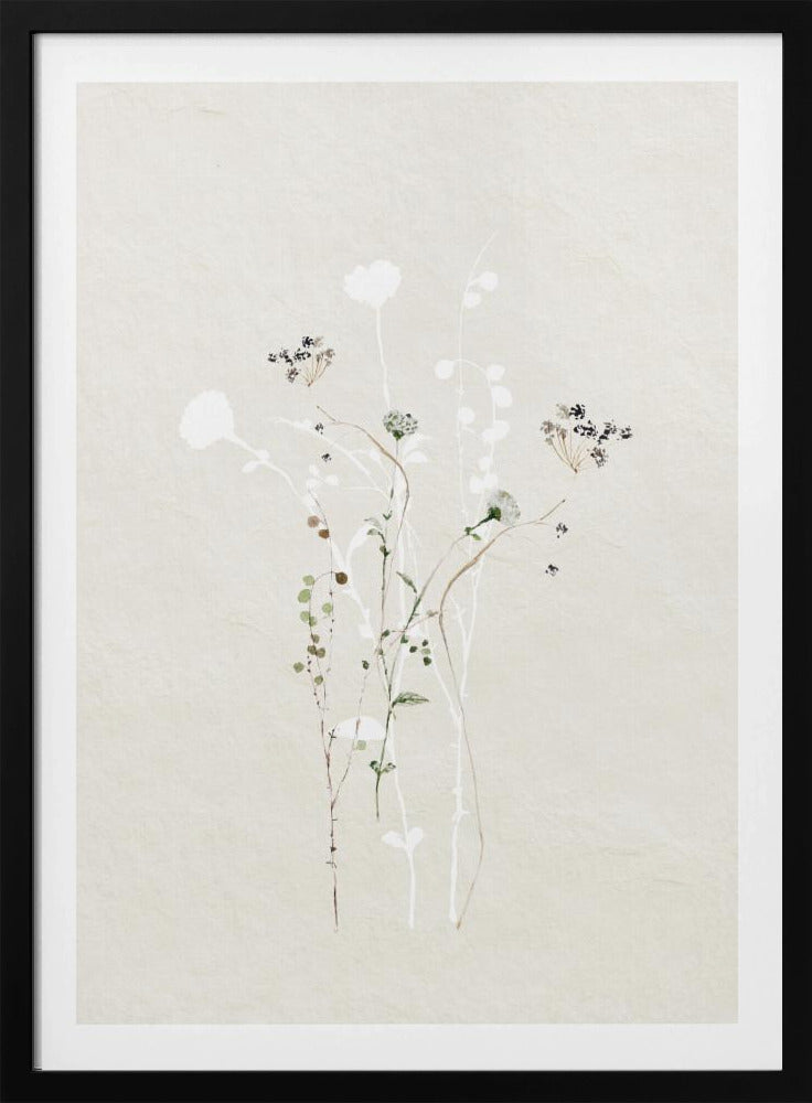 Muted Botanical Elements | Poster