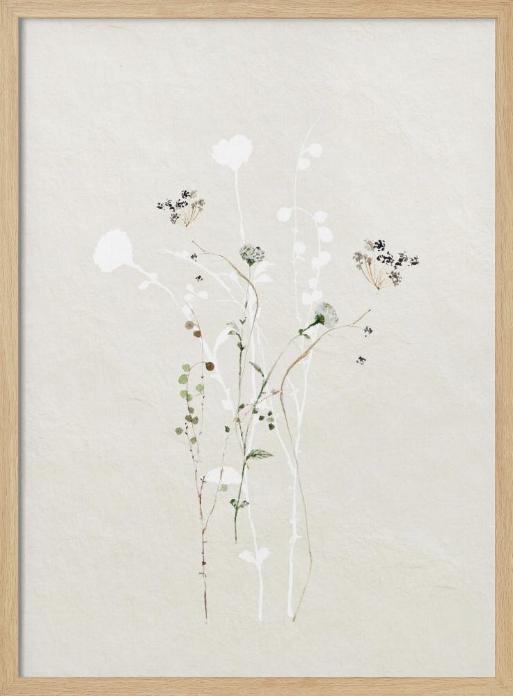 Muted Botanical Elements | Poster