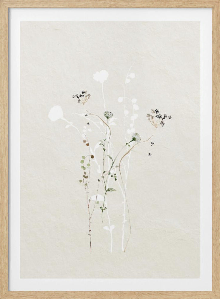 Muted Botanical Elements | Poster