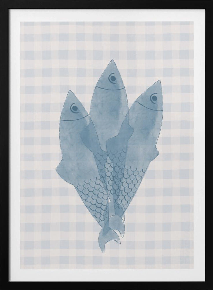 Three Blue Fish | Poster