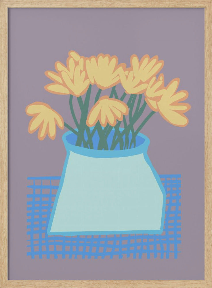 Daisies in vase | Poster