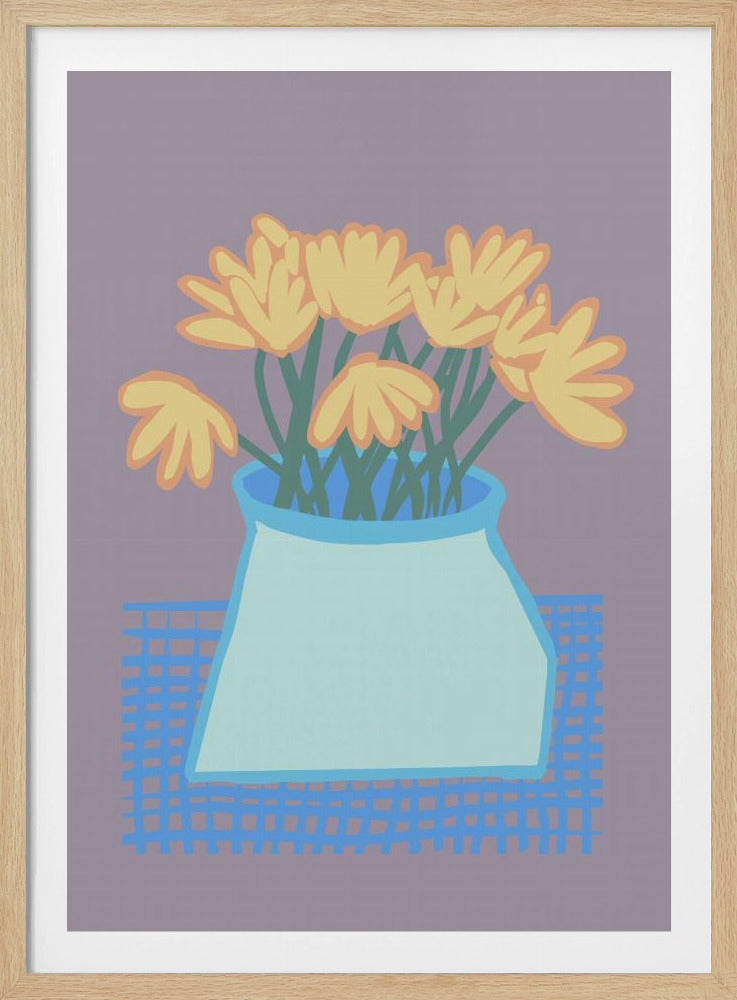 Daisies in vase | Poster