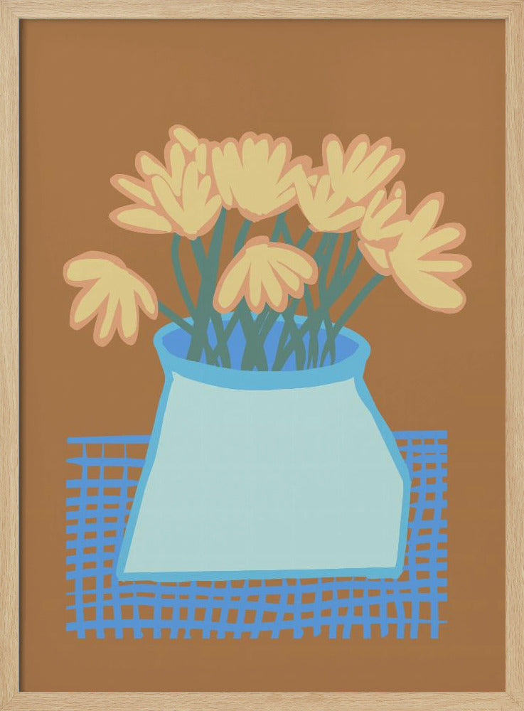Daisies in vase | Poster