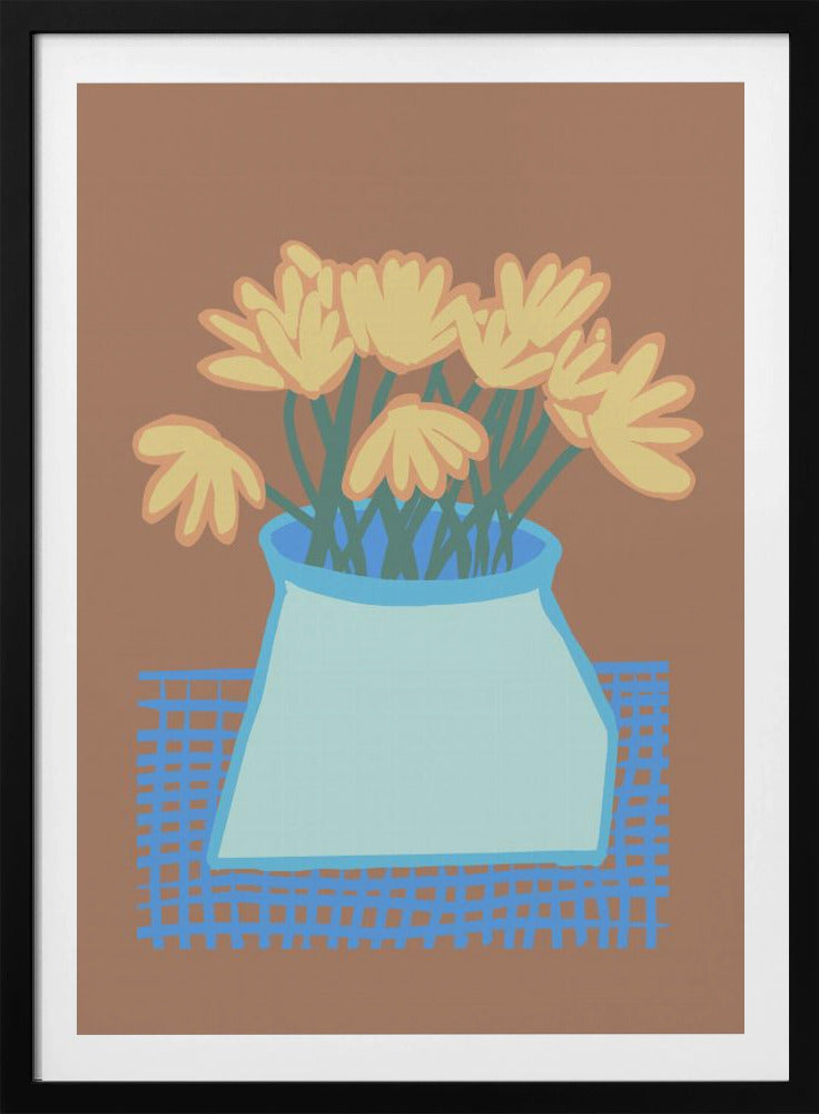 Daisies in vase | Poster