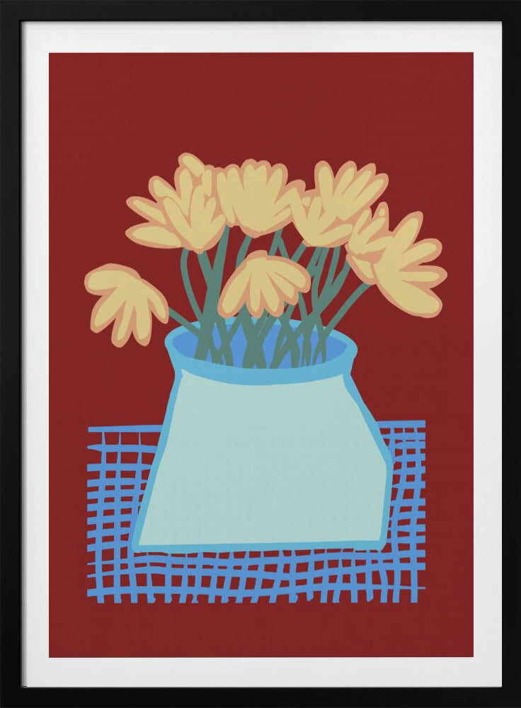 Daisies in vase | Poster