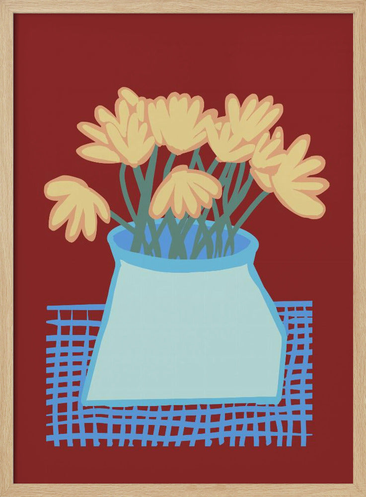 Daisies in vase | Poster