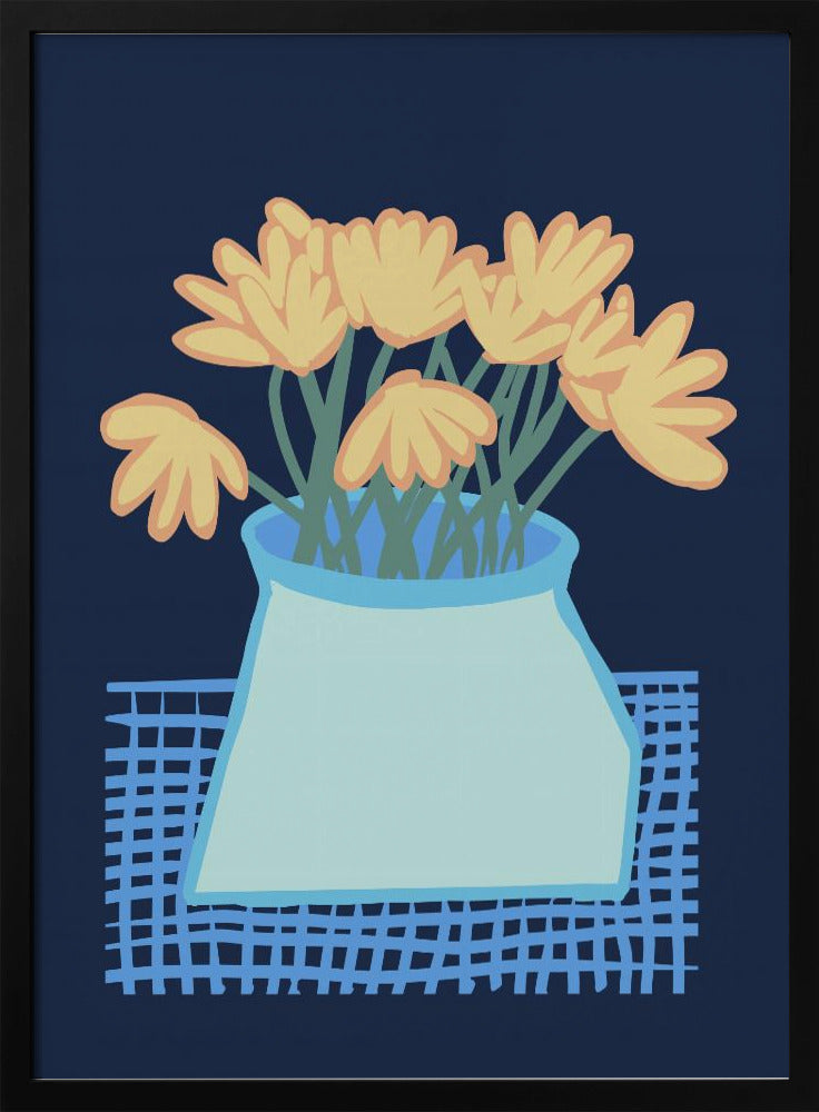 Daisies in vase | Poster