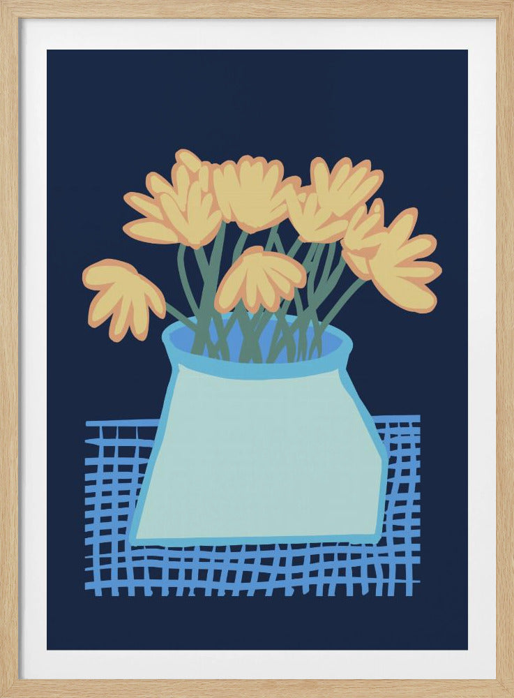 Daisies in vase | Poster