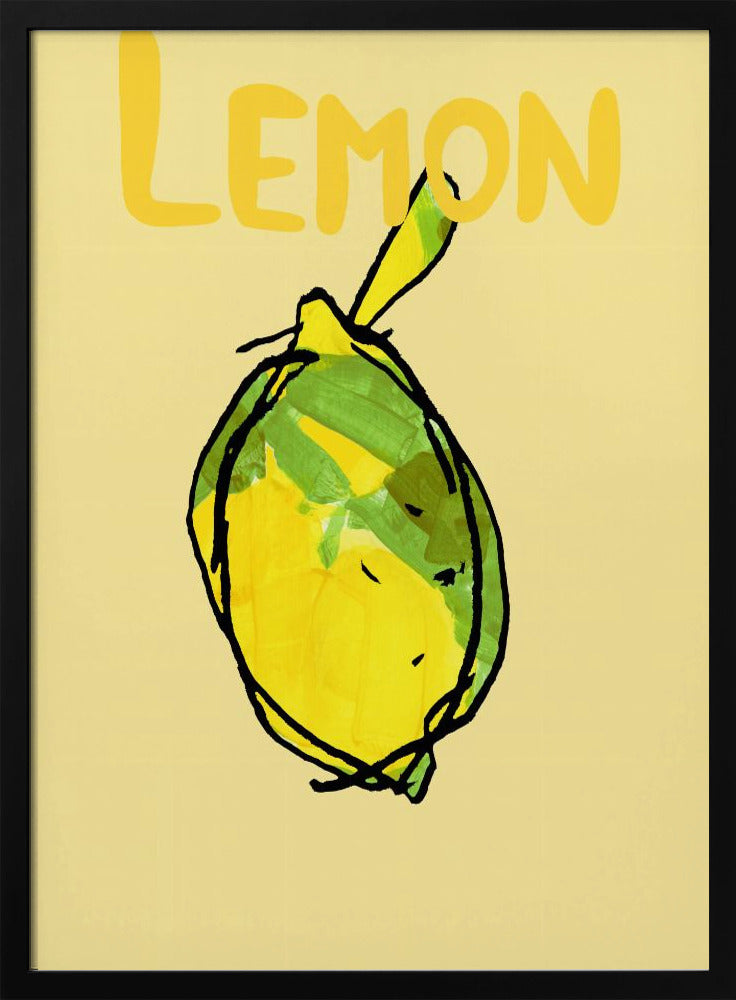 Yellow and Green Lemon | Poster
