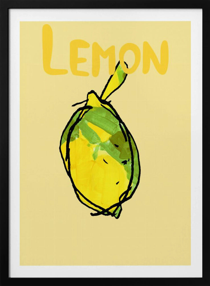 Yellow and Green Lemon | Poster