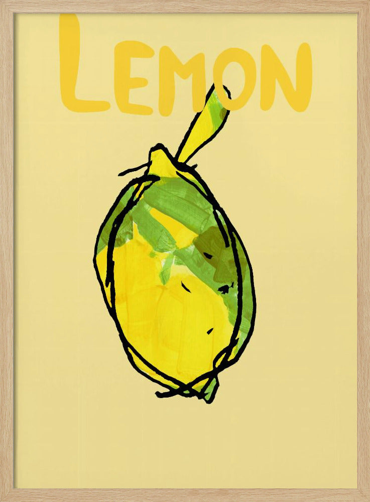 Yellow and Green Lemon | Poster
