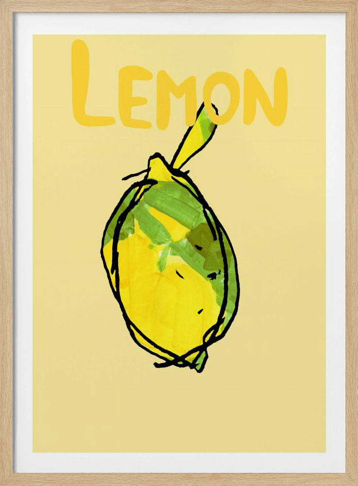 Yellow and Green Lemon | Poster
