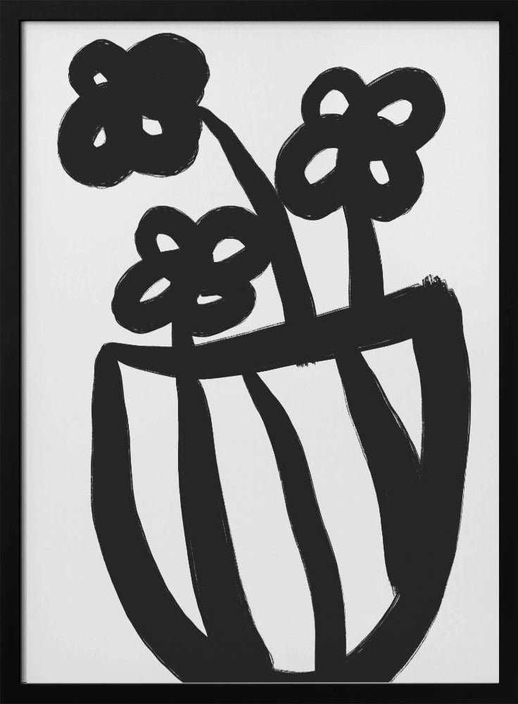 Bold Blossoms in Vase | Poster