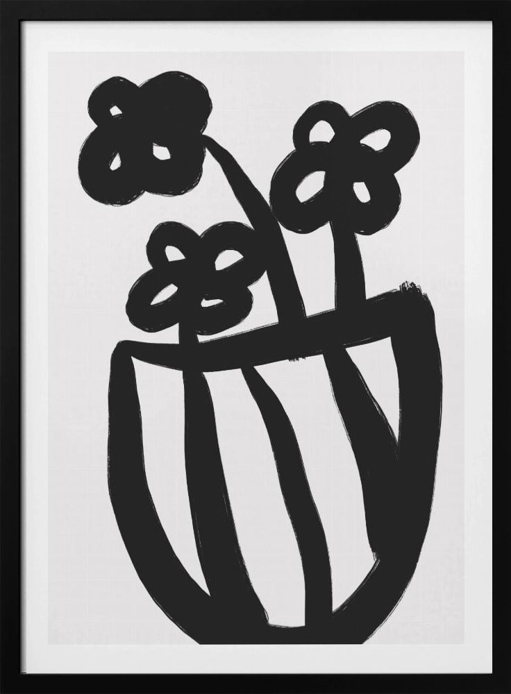 Bold Blossoms in Vase | Poster
