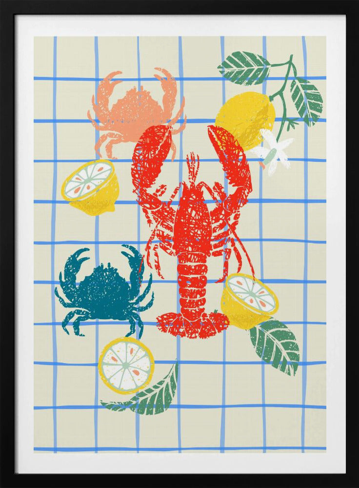 Lobster and lemons | Poster