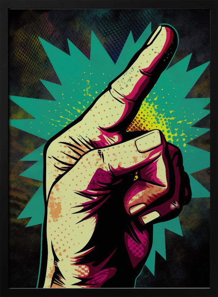Vibrant Hand Gesturing | Poster