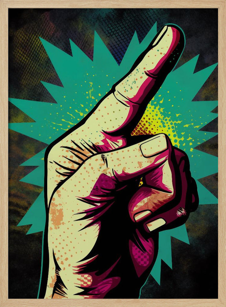 Vibrant Hand Gesturing | Poster