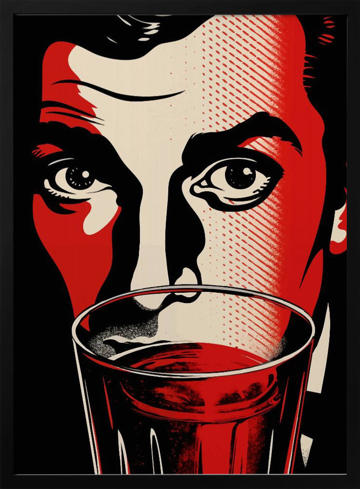 A Man with Intense Eyes | Poster