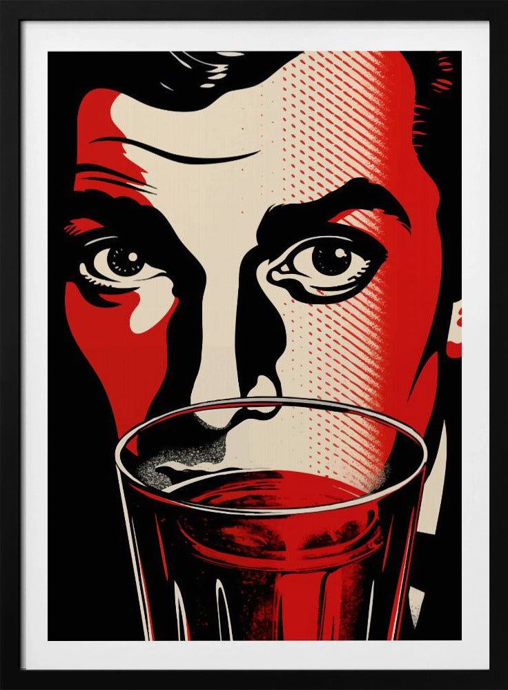 A Man with Intense Eyes | Poster