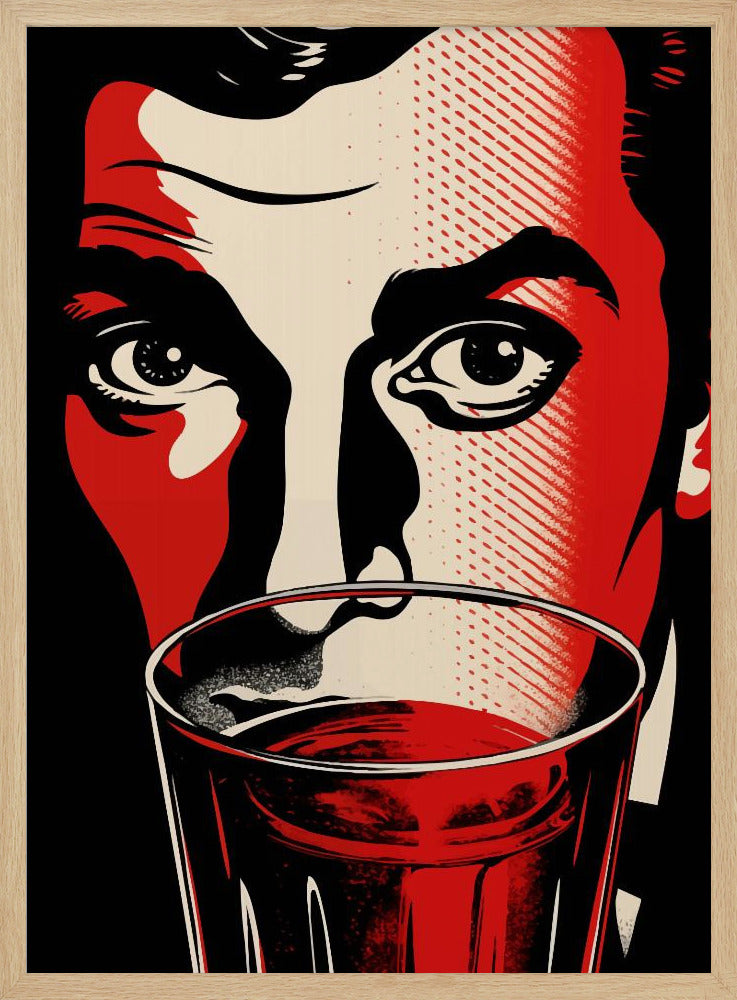 A Man with Intense Eyes | Poster