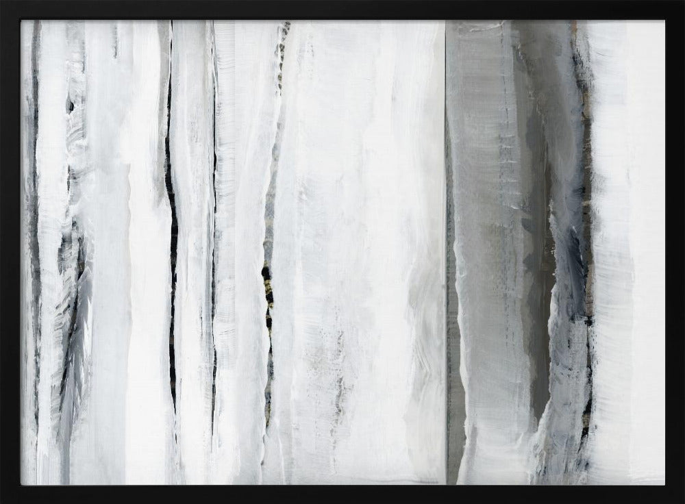 Vertical Strokes In Monochromatic Tones | Poster