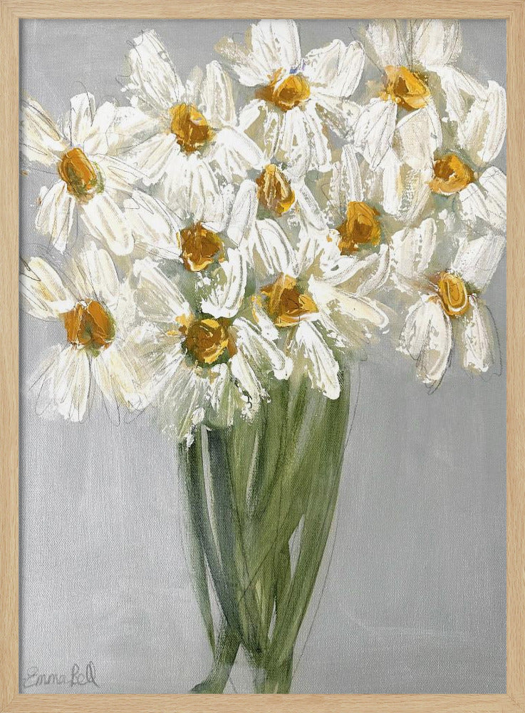 Delicate Bouquet of Daisies | Poster