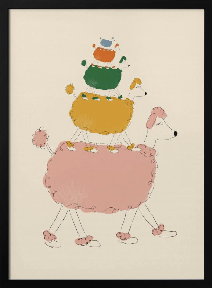 Poodle Pyramid | Poster