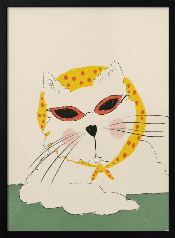 Chic Feline Pose | Poster