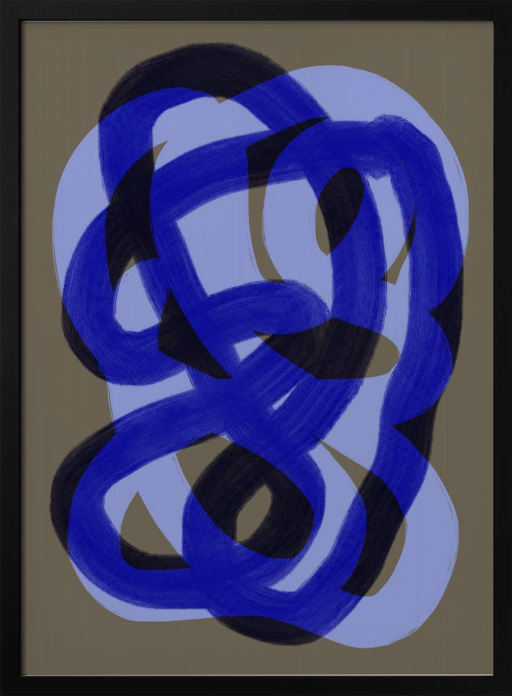 Blue Entwined Paths | Poster