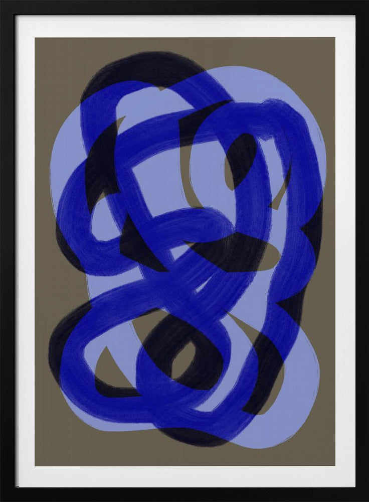 Blue Entwined Paths | Poster