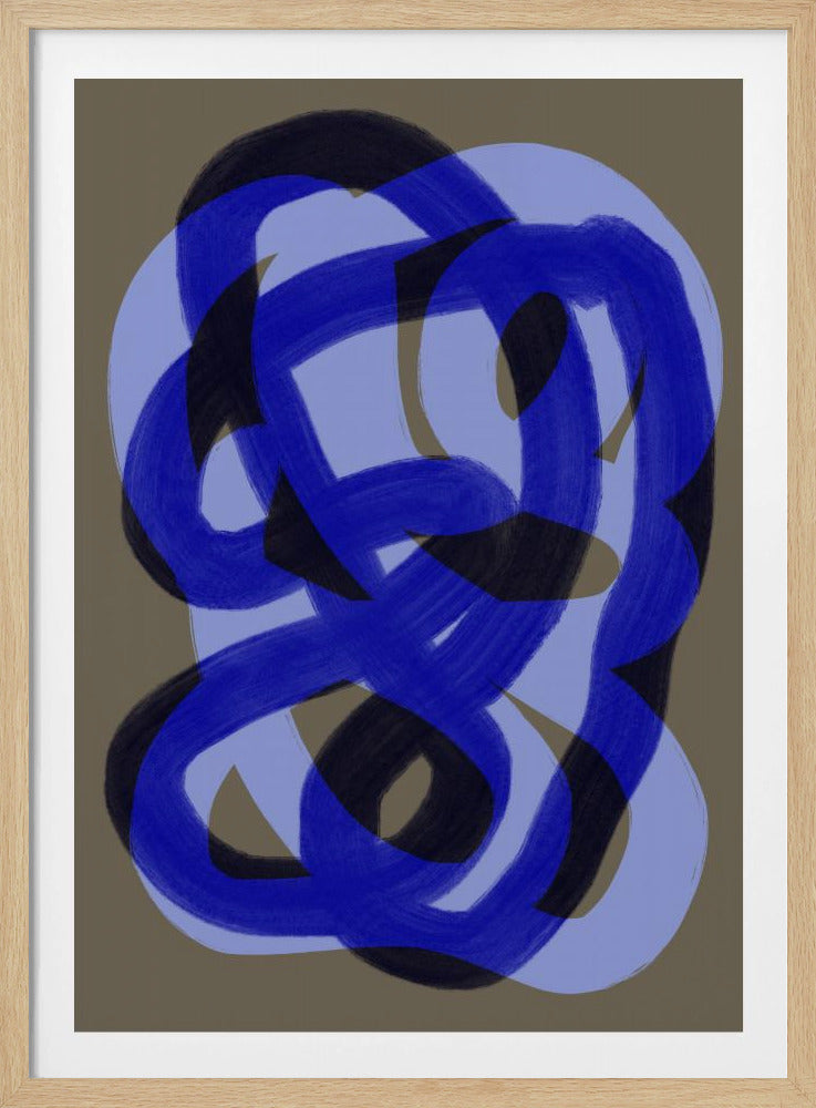 Blue Entwined Paths | Poster