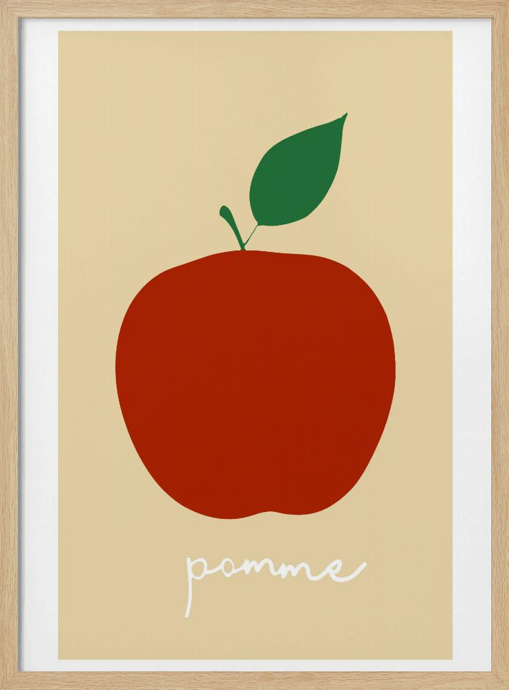 La Pomme (Bright Red) | Poster