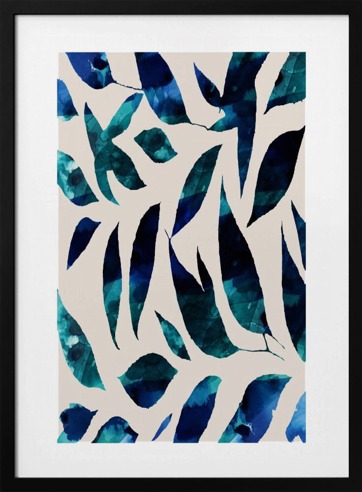 Indigo Leaf Fall | Poster