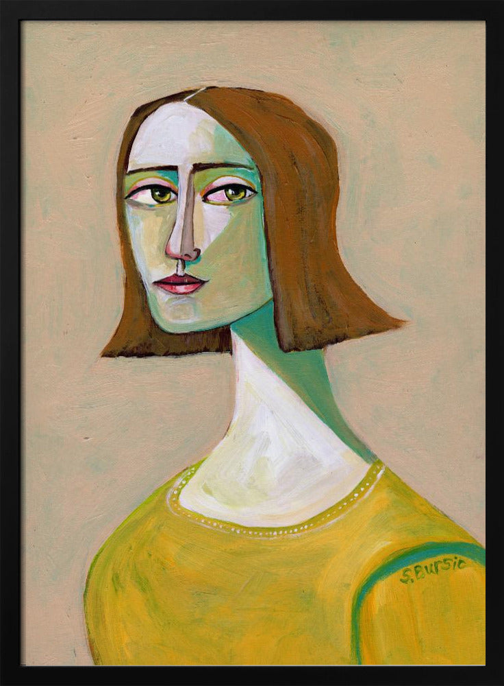 Brunette Lady with the Look | Poster