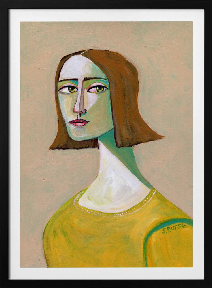 Brunette Lady with the Look | Poster